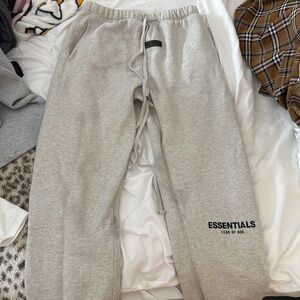 Fear of God Essentials Light Gray Sweatpants